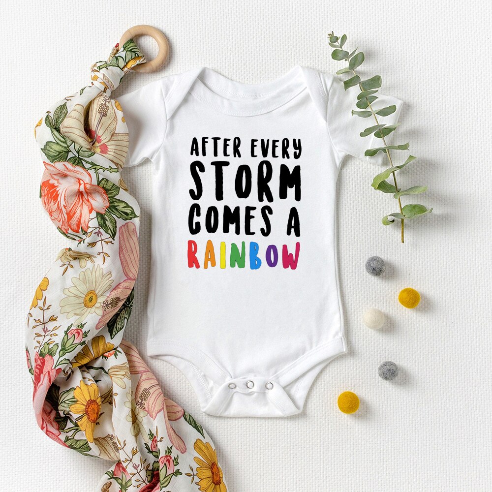 Cute Rainbow Baby Onesie